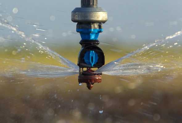 Nelson’s dynamic sprinklers, like the Accelerator above, create zero vibration.