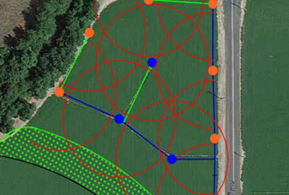 Center pivot irrigation can’t always cover every angle, but solid set pivot corner systems can fill the gaps.